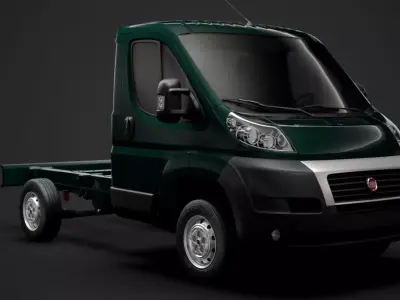 Fiat Ducato Chassis Truck Single Cab 3000WB 2014 3D model