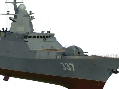 20385 project Gremyashchiy class corvette 3D model
