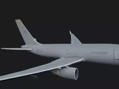 Military Aerial Refueling Tanker Aircraft 3D Model 3D model