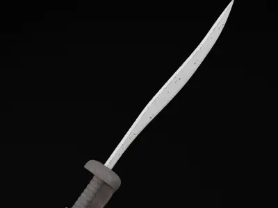 Moon Sword Weapon Low-poly 3D model