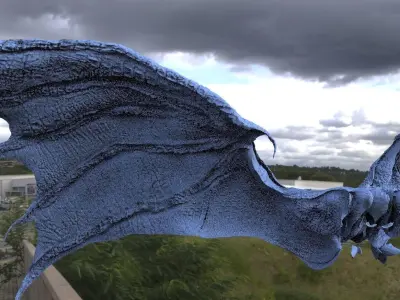 Dragon Croc 3D Wings  3D model