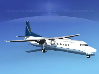 Fokker F-60 Capri Air 3D model