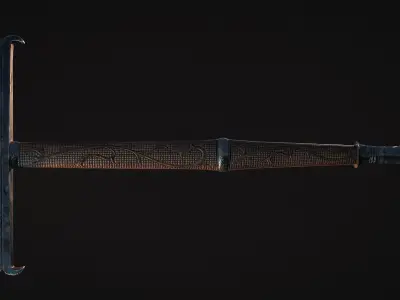 Fantasy Longsword Low-poly 3D model purchase