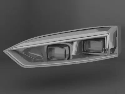 Headlights Rearlights Audi RS5 Low-poly 3D model