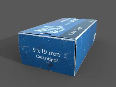 Empty ammo box 3D model