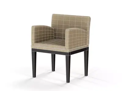 Modern Upholstered Executive Armchair Tan - MorisonDesign Free low-poly 3D model