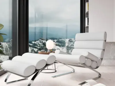  Replica Cor Bliss Armchair Model, White 