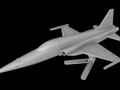 STL FILES OF SCALE MODEL F-5 TIGER Scale 1-48 3D print model