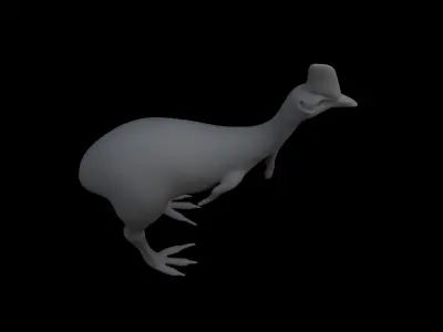 Cassowary Base Mesh 3D model