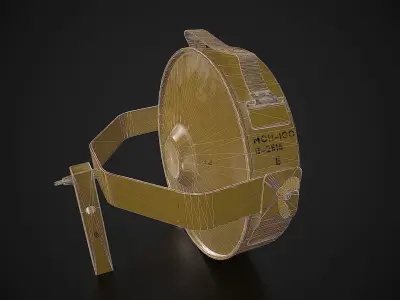 Soviet anti-personnel guided fragmentation mine MON-100 Low-poly 3D model
