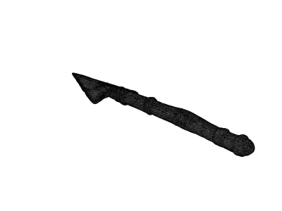 Tribal Spear 3D Model Low-poly 3D model