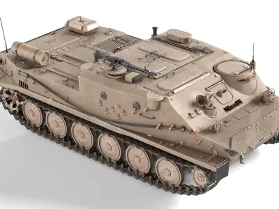 5 Military Vehicles Collection V2 Low-poly 3D model