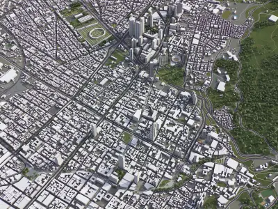 Bogota Low-poly 3D model
