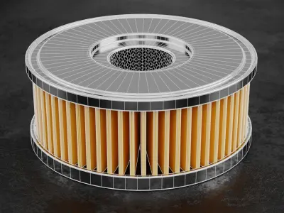 Car Filter Type F 3D model