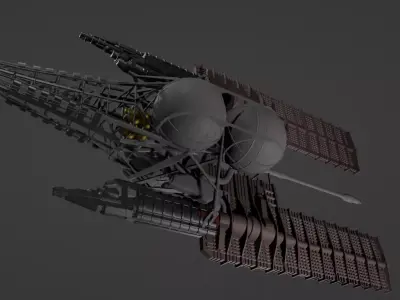 ISV Horizon Ark - Ultra Mini Sci-Fi Starship STL 3D print model