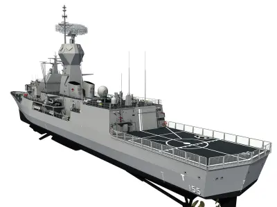 ANZAC MEKO Class Frigate HMAS BALLARAT FFH 155 model 3D model