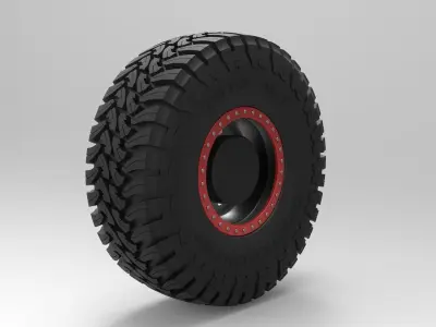 Wheel of Trophy truck 3D model