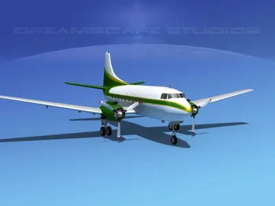 Martin 404 Executive 3 3D model