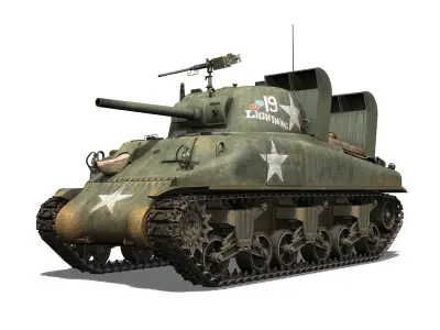 M4A1 Sherman - Lightning 3D model