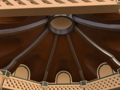 Cartoon Gazebo 3D model