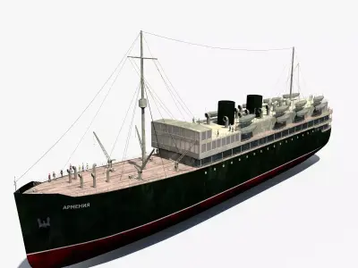 ship Armenia Low-poly 3D model