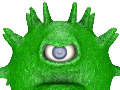 One-eyed tadpole model 3D model