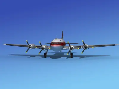 Boeing 307 Transcontinent Air Service 3D model