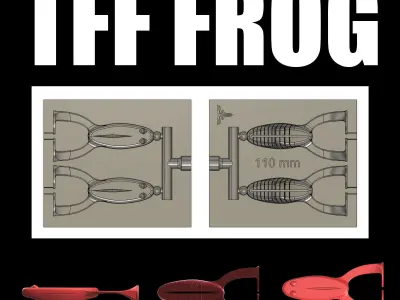 MOLD TFF FROG 3D STL STEP FILE FOR CNC AND 3D PRINT Free 3D print model
