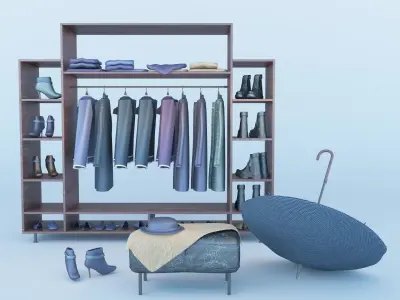 Coat Stand Free 3D model
