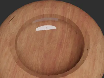 Porcelain bowl with noodles animation Low-poly 3D model