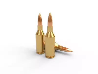 25 Winchester SSSM Ammo Low-poly 3D model