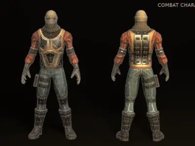 Combat Character Pack 1 Enemies Low-poly 3D model