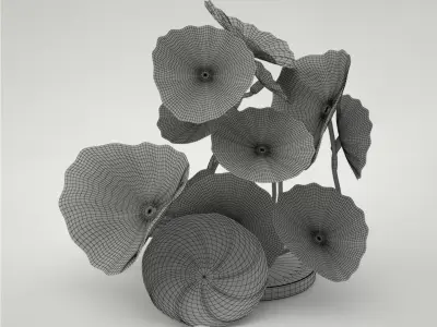 Flowers Ceramics Free 3D model