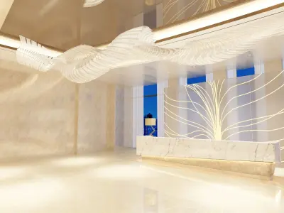The Hotel Lobby 12 3D model