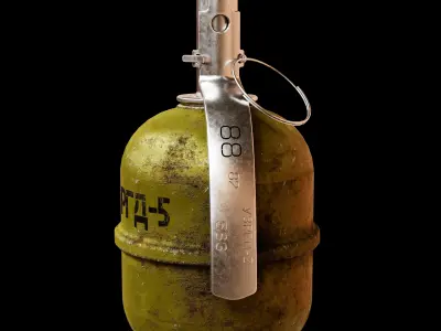 RGD-5 Hand Grenade Low-poly 3D model