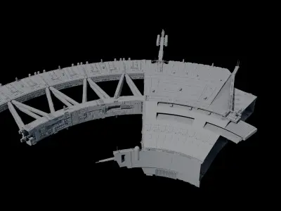 SHIELD GATE  BASE 3D model