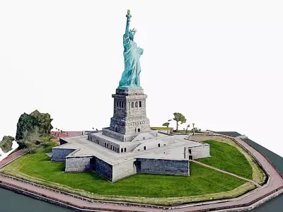 Statue of Liberty Low-poly 3D model