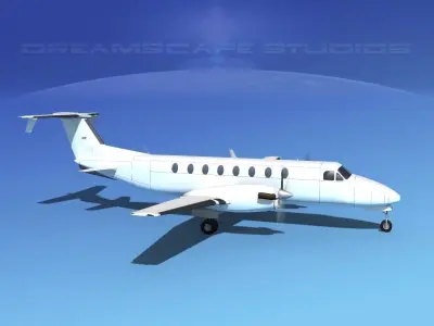Beechcraft B1900C Unmarked 3D model