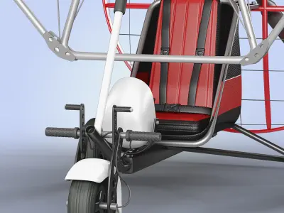 Motor Trike Hang Glider 3D model