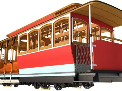 San Francisco Cable Car 3D model