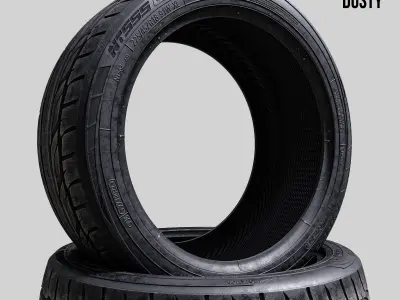 Tire Nitto NT555 G2 3 in 1 3D model