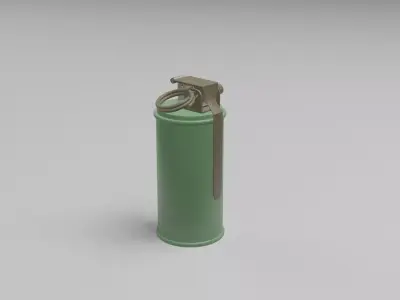 3D Smoke Grenade Military Model  Low-poly 3D model