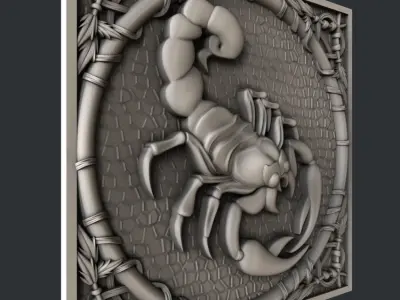 3d STL models for CNC scorpio 3D model