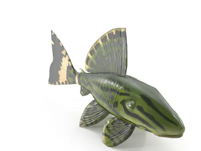 Catfish toy fish Low-poly 3D model