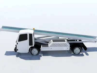 Darmec Belt Baggage Loader AIrport Low-poly 3D model