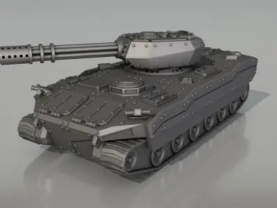 Battle tank V-2 -model for 3d printer 3D print model