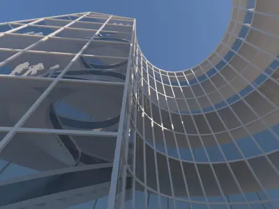 future building 2 exterior-interior 3D model