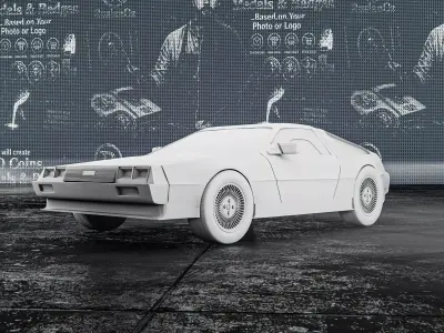 DMC DeLorean RoZ 3D print model
