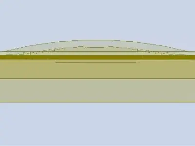 Amber truck lens 3D model