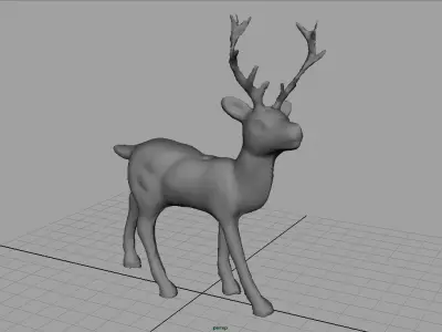 CHRISTMAS DEER Low-poly 3D model